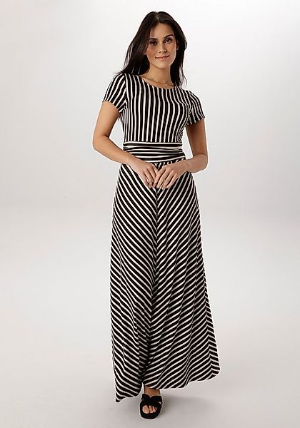 Aniston SELECTED Sommerkleid mit modernen, grafischen Streifenverlauf - NEU günstig online kaufen