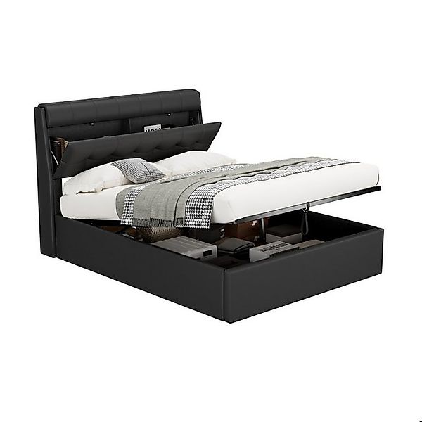 Gotagee Polsterbett Bett Doppelbett Erwachsenenbett Hydraulikbett Gästebett günstig online kaufen