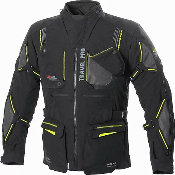 Büse Motorradjacke Büse Travel Pro Textiljacke schwarz / hellgrau Herren günstig online kaufen