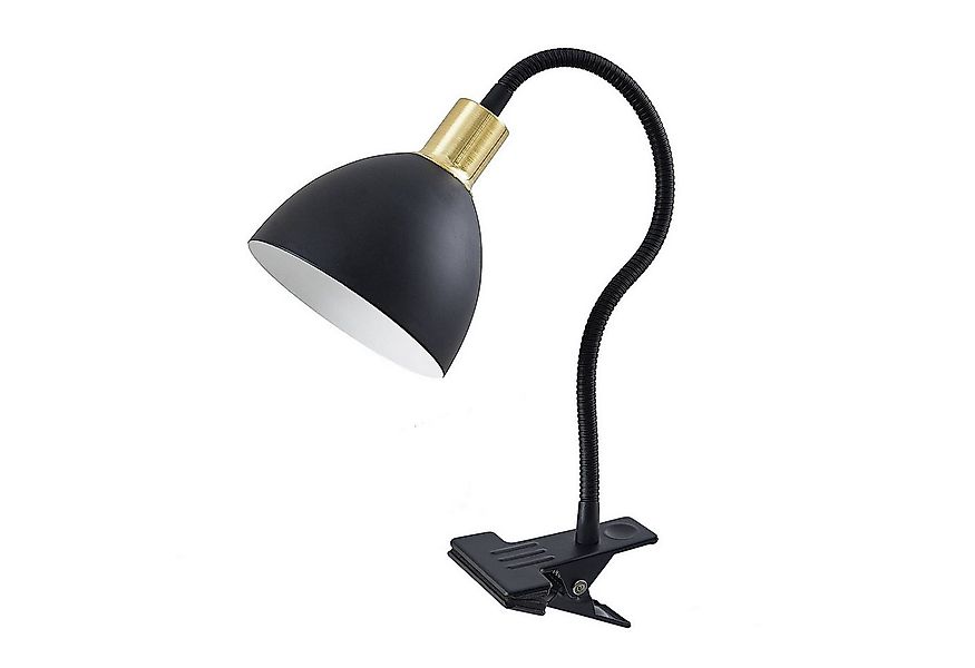 Lindby Klemmleuchte Genora, Metall, Schwarz IP20, 1 x 8 W LED günstig online kaufen