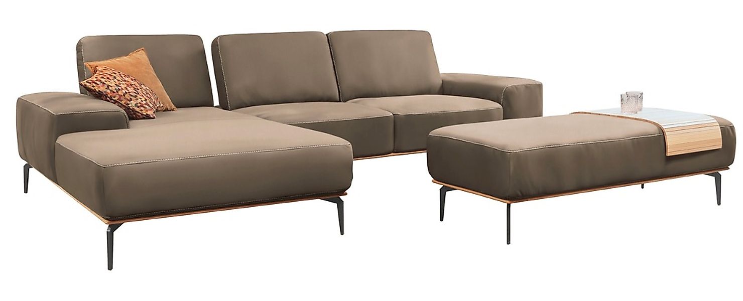 W.SCHILLIG Ecksofa "run, Designsofa mit tollem Sitzkomfort, bequem, L-Form" günstig online kaufen