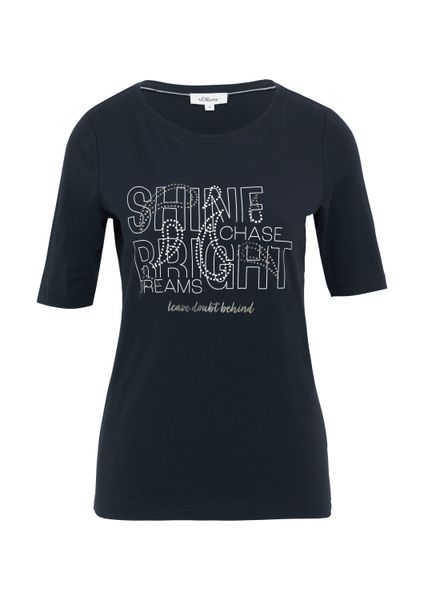 s.Oliver Kurzarmshirt T-Shirt Jersey-T-Shirt im Slim günstig online kaufen