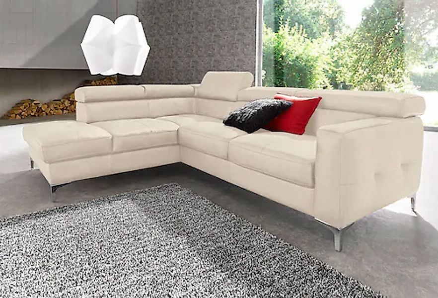 COTTA Polstergarnitur »Sammy L-Form«, (Set), Set bestehend aus: Ecksofa mit günstig online kaufen