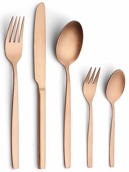 ECHTWERK Besteck-Set »Positano«, (Set, 30 tlg.), Tafelbesteck, bronzefarben günstig online kaufen