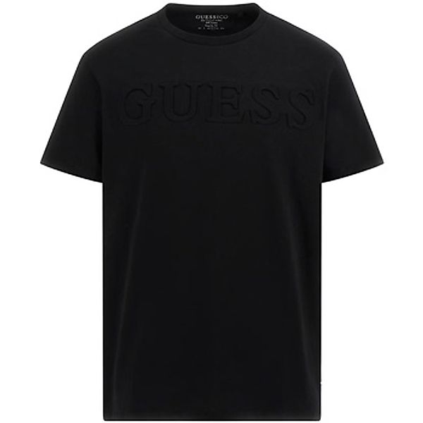 Guess  T-Shirt T-Shirt EMBOSSED LOGO Kurzarmshirt günstig online kaufen