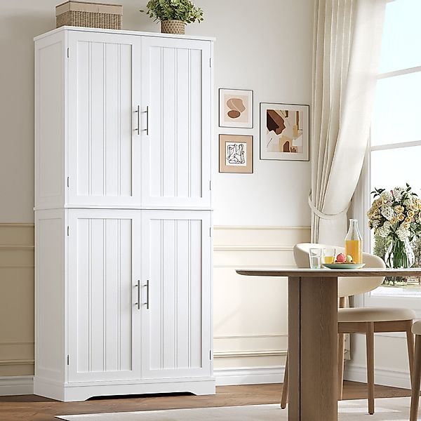 HOMECHO Küchenbuffet 180cm Küchenschrank mit 4 günstig online kaufen