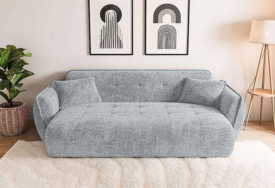 Home affaire Big-Sofa "MIRELDA Design-Sofa mit Steppungen, hoher Sitzkomfor günstig online kaufen