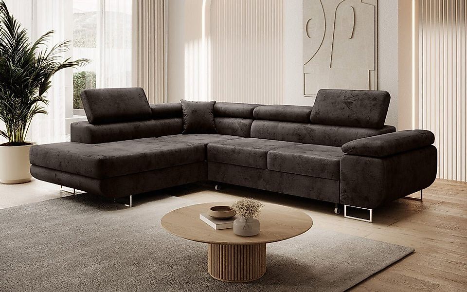Luxusbetten24 Schlafsofa Designer Sofa Aston Samt, günstig online kaufen