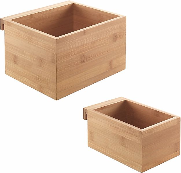 Metaltex Organizer "Mural line" Aufbewahrungsbox, Bambus günstig online kaufen