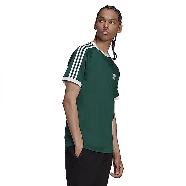 Adidas Originals 3 Stripes Kurzärmeliges T-shirt S Collegiate Green günstig online kaufen