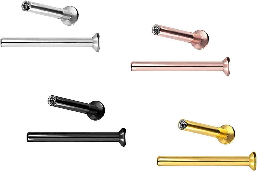 PIERCINGLINE Piercing-Set Titan Triple Piercing Mini Labret mit Innengewind günstig online kaufen