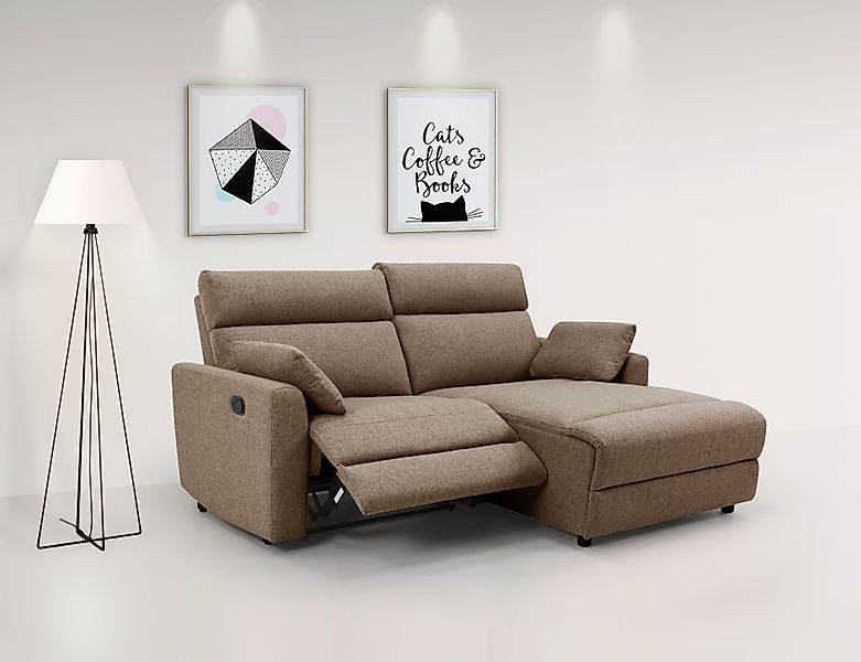OTTO home Ecksofa "JENNA, L-Form, 209cm, manuelle u. elektrische Funktion, günstig online kaufen