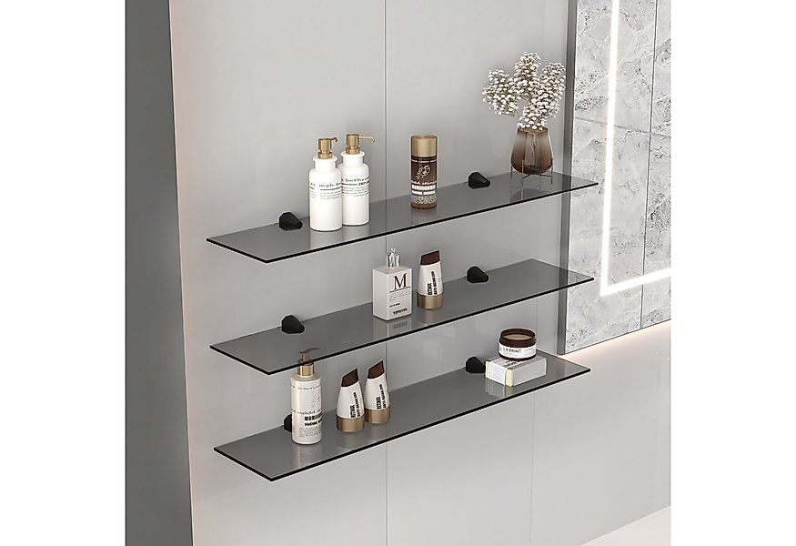 HOOZ Wandregal Glas Wandregal Grauglas - 30 cm günstig online kaufen