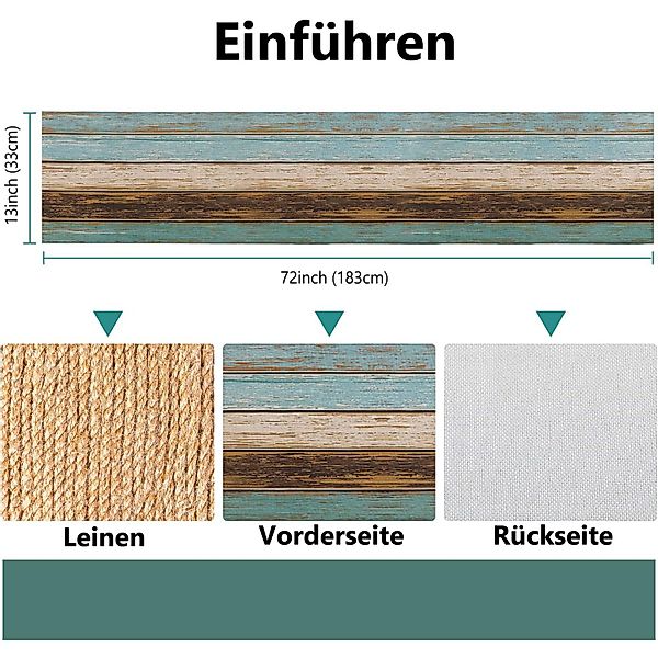 Kaket Tischläufer Tischläufer Leinenoptik 33×183 cm – günstig online kaufen