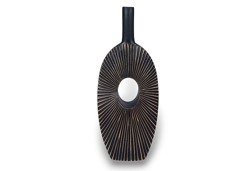 Arnusa Dekovase Blumenvase moderne Vase geriffelt Braun Dekoration, große T günstig online kaufen