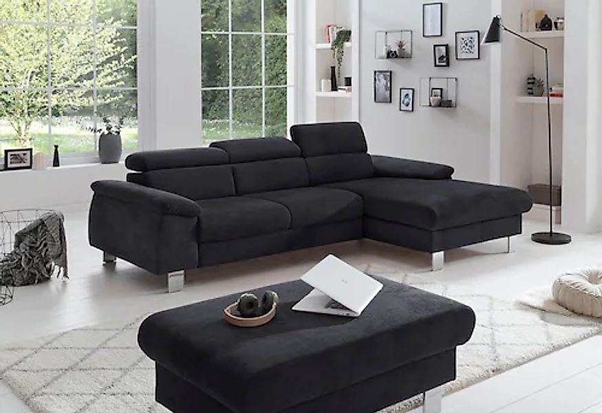 COTTA Polstergarnitur Komaris, (Set), bestehend aus Ecksofa und Hocker, mit günstig online kaufen
