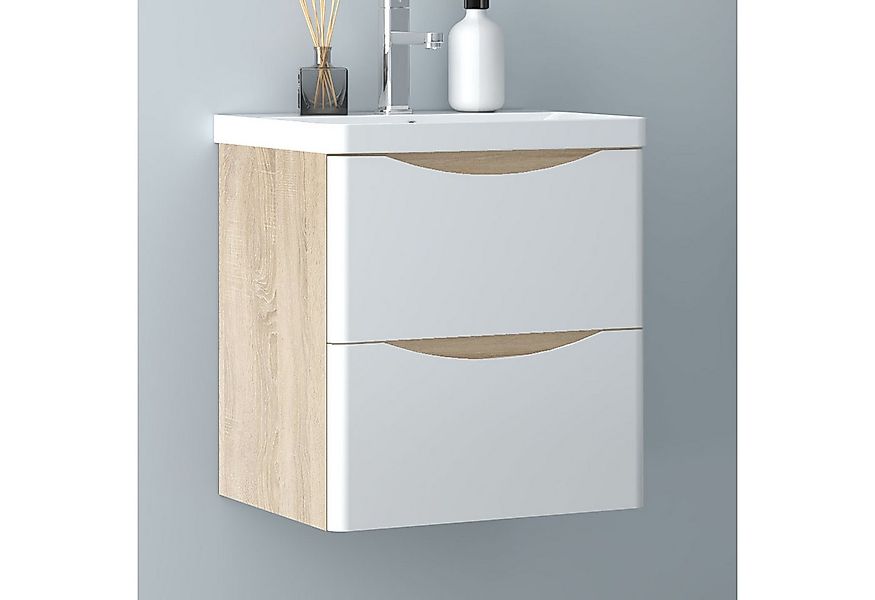 Aica Sanitär Waschtisch Unterschrank Waschbecken MDF Badmöbel Waschbeckenun günstig online kaufen