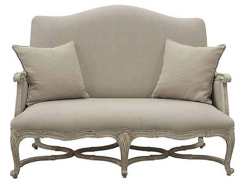 Casa Padrino Sofa Luxus Barock Sofa Grau / Antik Grau 150 x 100 x H. 115 cm günstig online kaufen