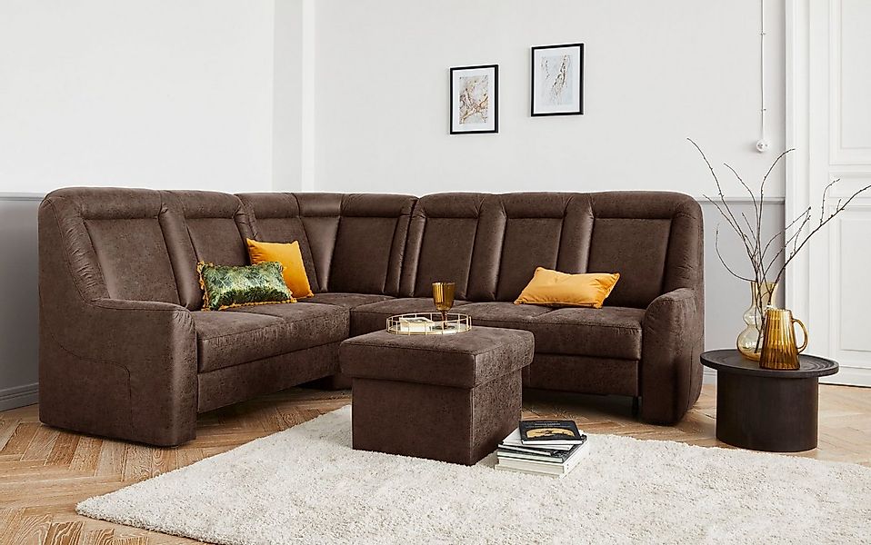 sit&more Ecksofa Melissa L-Form, klassisches Polsterprogramm, wahlweise Bet günstig online kaufen