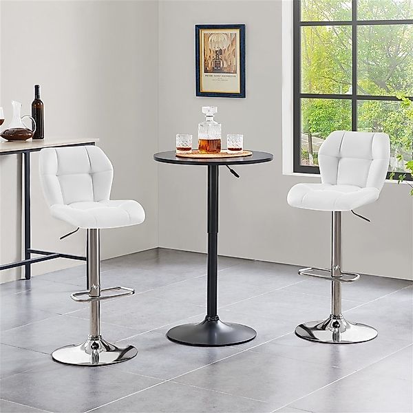 Yaheetech Barhocker (2 St), 1/2/4/6er-Set Barstühle Küchenstühle Bistrohock günstig online kaufen