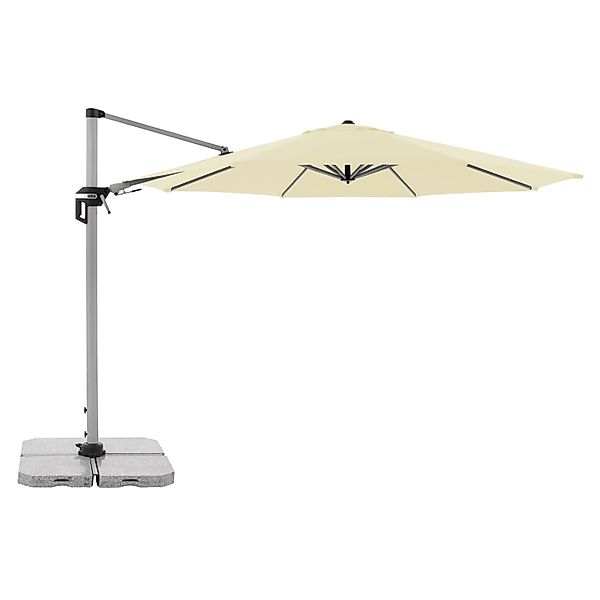 Doppler Ampelschirm Active Ø 372 cm Natur mit Kurbelmechanik günstig online kaufen