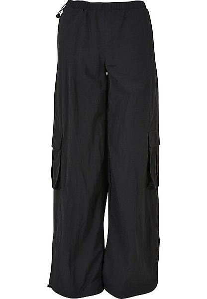 URBAN CLASSICS Stoffhose Urban Classics Damen Ladies Wide Crinkle Nylon Car günstig online kaufen