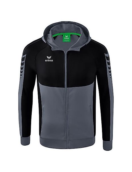 Erima Hoodie SIX WINGS training jacket with hood SLATE GREY/BLACK günstig online kaufen