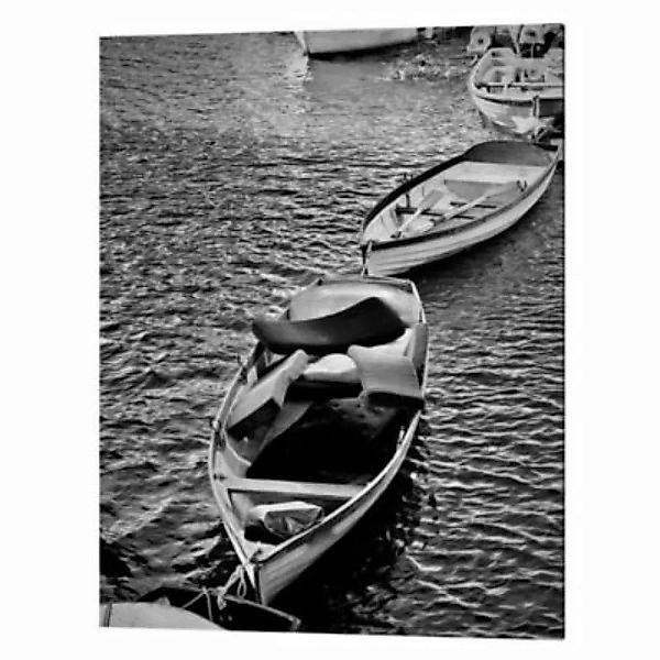 Any Image Wandbild Boote auf dem Fluss grau Gr. 40 x 50 günstig online kaufen