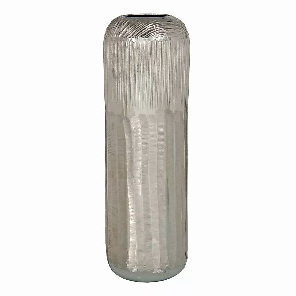 Vase 15 X 15 X 48 Cm Silber Aluminium günstig online kaufen