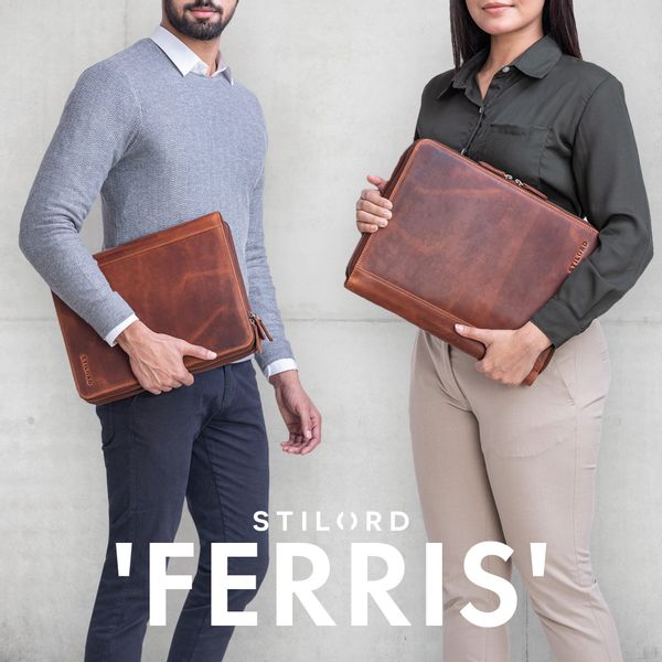 STILORD Konferenzmappe STILORD "Ferris" Dokumentenmappe Echtleder günstig online kaufen