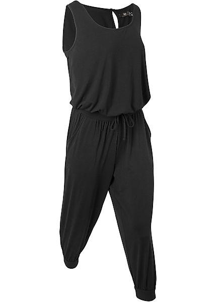 Stretch-Jumpsuit mit Viskose, 3/4-Länge günstig online kaufen