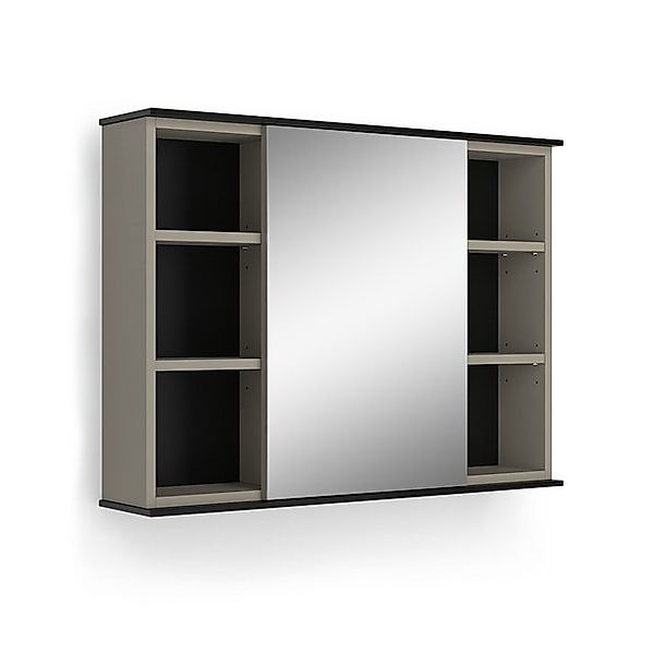 Vicco Badspiegelschrank Joli Greige 80 x 60 cm mit Spiegel günstig online kaufen