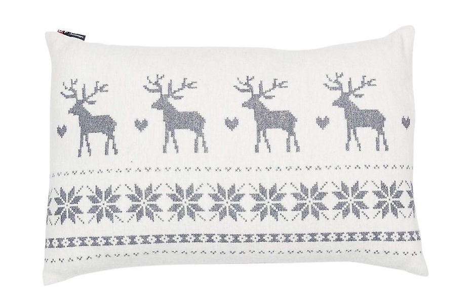 DAVID FUSSENEGGER Kissenhülle Silvretta 'Norweger Hirschbordüre' 40 x 60 cm günstig online kaufen