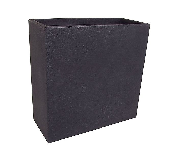 Spetebo Blumenkasten XXL Kunststoff Pflanzkasten eckig - anthrazit (Stück, günstig online kaufen