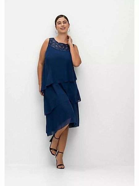 Sheego Cocktailkleid Große Größen im Layerlook, mit Pailletten günstig online kaufen