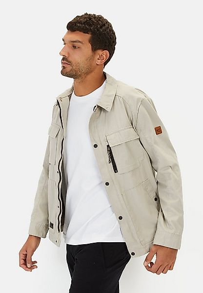 camel active Blouson mit Mehrtaschen-Design Langarm Doppelkragen Markenlogo günstig online kaufen