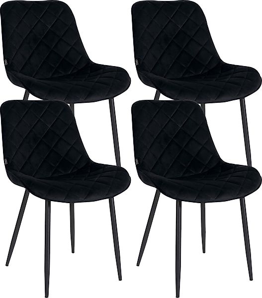 CLP Esszimmerstuhl Springs (4er Set), gesteppte günstig online kaufen