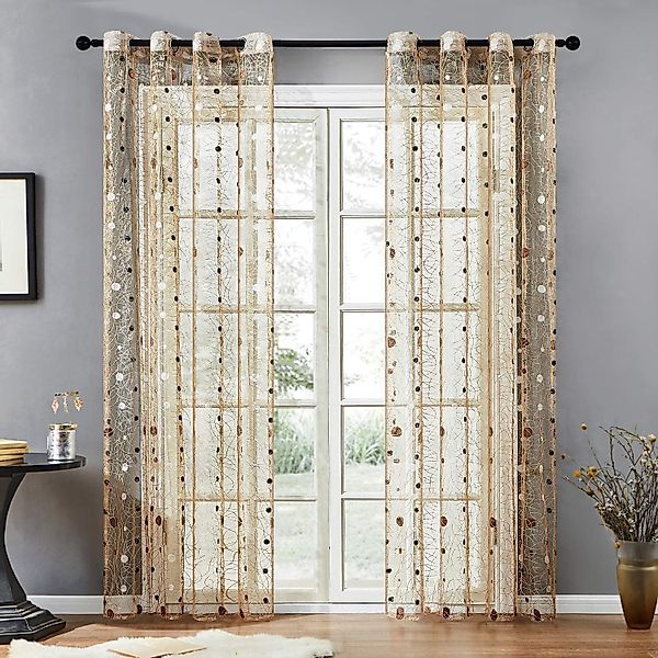 BYSURE Gardine, Ösen (2 St), halbtransparent, günstig online kaufen