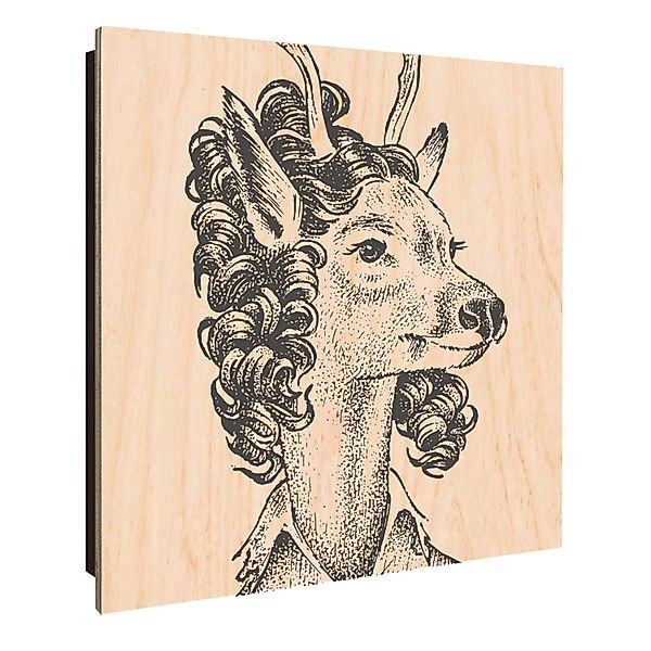 Banjado Großer Schlüsselkasten Holz 30x30cm Schwarz Scharnier Links 50 Hake günstig online kaufen