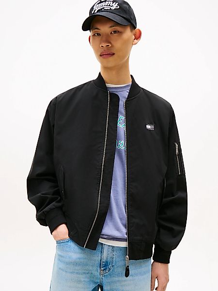 Tommy Jeans Bomberjacke "TJM COTTON BOMBER JACKET", ohne Kapuze, Mit Rundha günstig online kaufen