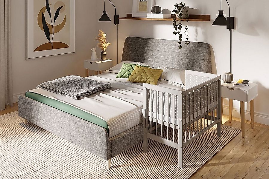 FabiMax Beistellbett Basic Plus grau günstig online kaufen