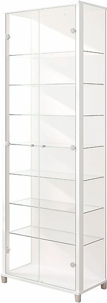 fif möbel Vitrine "Optima", Standvitrine, 2 Glastüren, 7 Böden, vielseitig, günstig online kaufen
