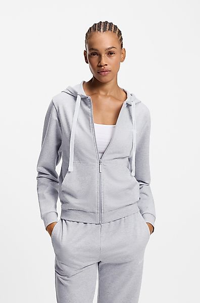 HUGO Sweatjacke Kapuze, Reißverschluss, gerade geschnitten günstig online kaufen