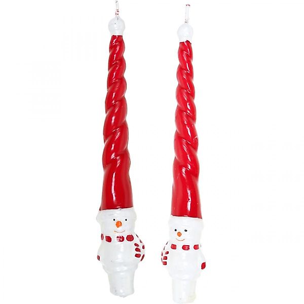 Viana Spitzkerze Spitzkerzen Schneemann Weihnachten Rot günstig online kaufen