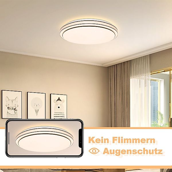 Nettlife LED Deckenleuchte Sternenhimmel 23W 27CM günstig online kaufen