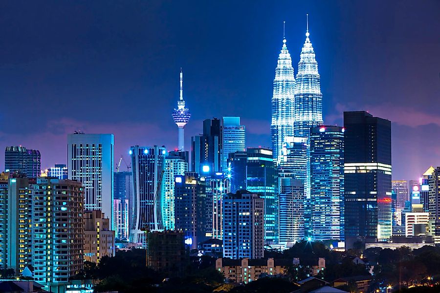 queence Acrylglasbild "Stadt" Gebäude  Skyline  Städte Fine Art-Print in Ga günstig online kaufen