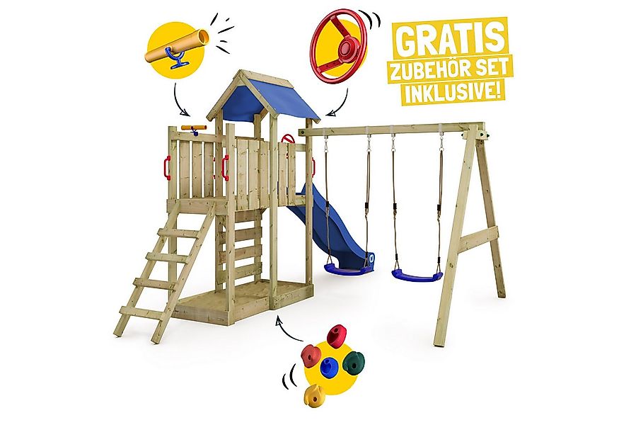 Wickey Spielturm MultiFlyer mit Schaukel & Rutsche und Kletterleiter, 10-Ja günstig online kaufen