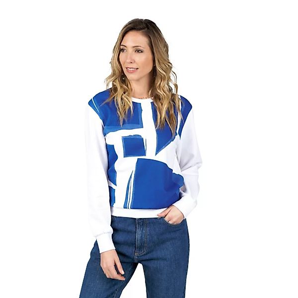 Oxbow N2 Soleil Bedrucktes Sweatshirt 3 White günstig online kaufen