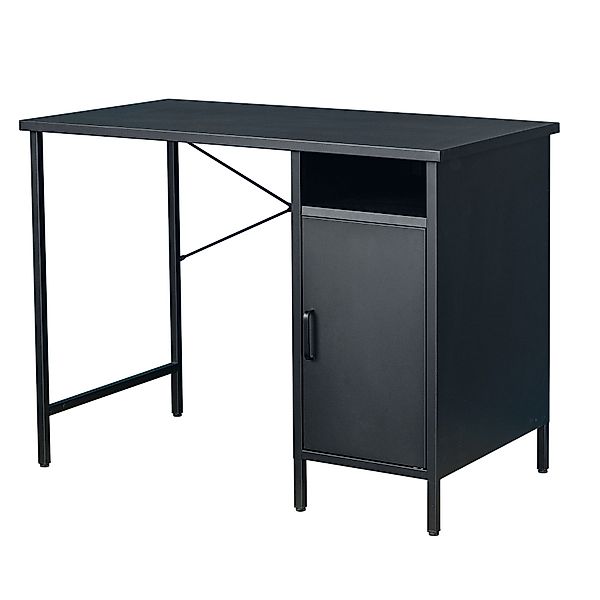 riess-ambiente Schreibtisch DURA STEEL 100cm schwarz günstig online kaufen