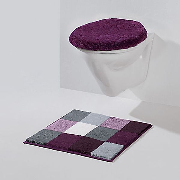 Erwin Müller Badematte WC-Vorlage "Kreta", Höhe 20 mm, eckig, Karo günstig online kaufen